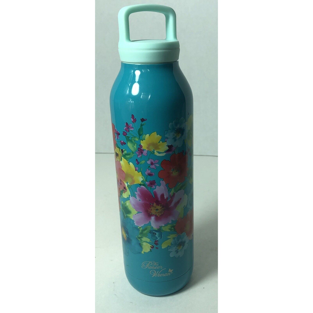 The Pioneer Woman‎ Infuser Bottle 18 oz Insulated PW1804 Immerse Breezy 10.5" C3